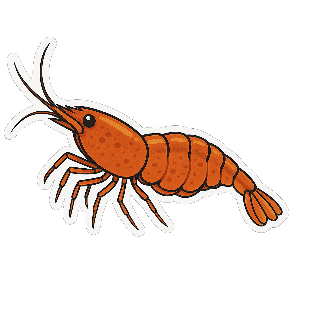 Neocaridina Shimp Stickers - 12 pack