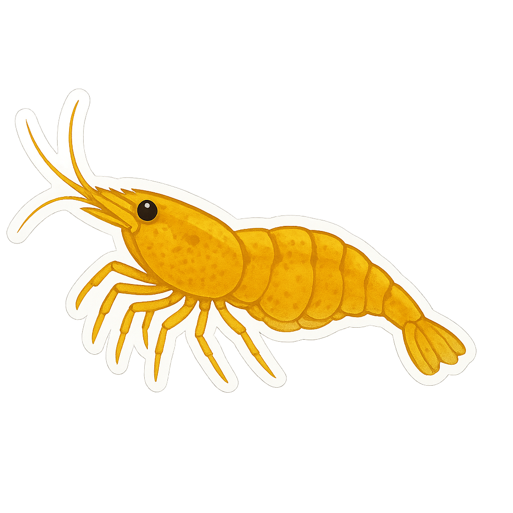 Neocaridina Shimp Stickers - 12 pack
